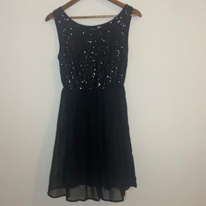 New Year’s Eve Women’s black dress with sequins size small